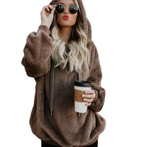 ❗️Last One Sale❗️ Cozy Teddy Bear Pullover Hoodie